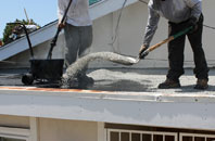 Raw flat roofing repair